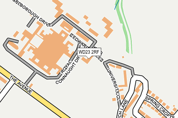 WD23 2RF map - OS OpenMap – Local (Ordnance Survey)