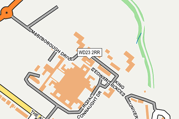WD23 2RR map - OS OpenMap – Local (Ordnance Survey)