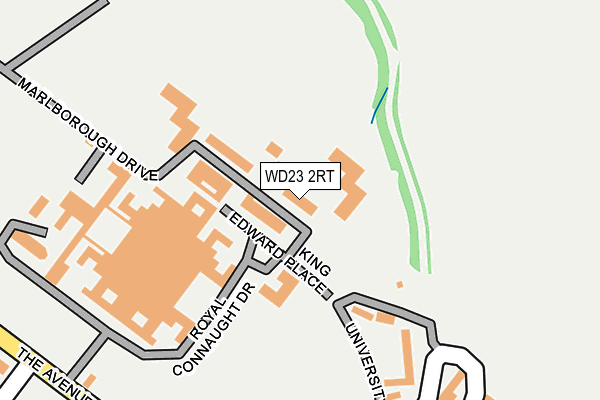 WD23 2RT map - OS OpenMap – Local (Ordnance Survey)