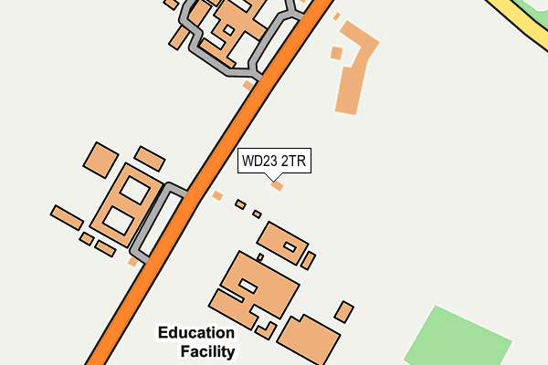 WD23 2TR map - OS OpenMap – Local (Ordnance Survey)