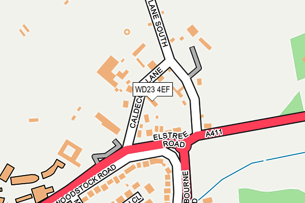 WD23 4EF map - OS OpenMap – Local (Ordnance Survey)