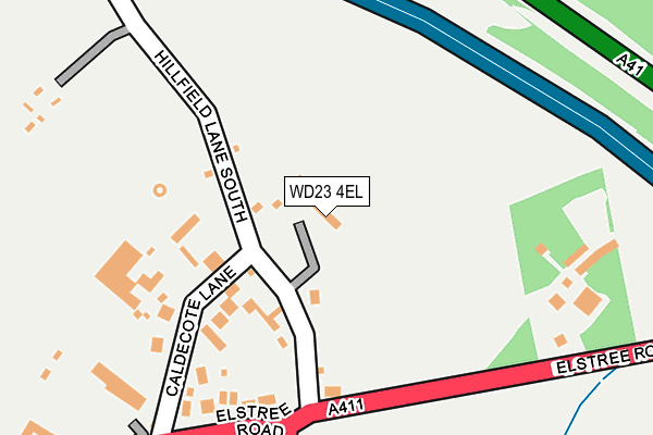 WD23 4EL map - OS OpenMap – Local (Ordnance Survey)