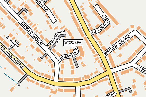 WD23 4FA map - OS OpenMap – Local (Ordnance Survey)