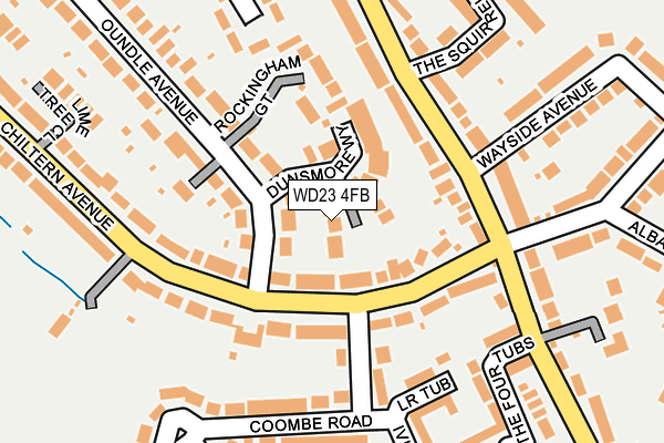 WD23 4FB map - OS OpenMap – Local (Ordnance Survey)