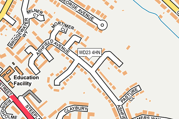 WD23 4HN map - OS OpenMap – Local (Ordnance Survey)