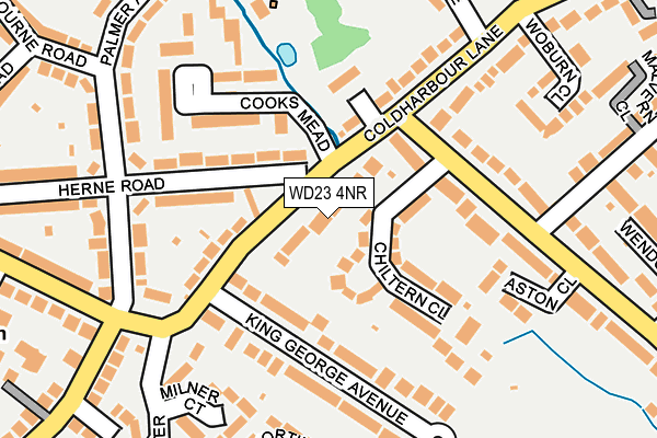 WD23 4NR map - OS OpenMap – Local (Ordnance Survey)