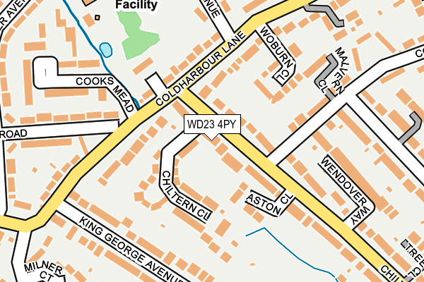 WD23 4PY map - OS OpenMap – Local (Ordnance Survey)