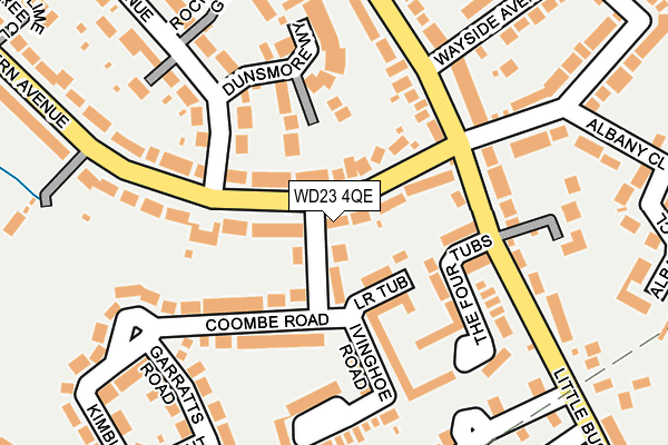 WD23 4QE map - OS OpenMap – Local (Ordnance Survey)