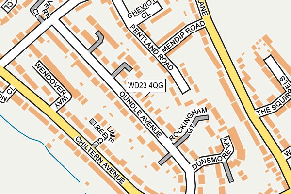 WD23 4QG map - OS OpenMap – Local (Ordnance Survey)