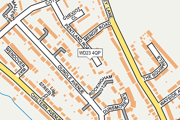WD23 4QP map - OS OpenMap – Local (Ordnance Survey)