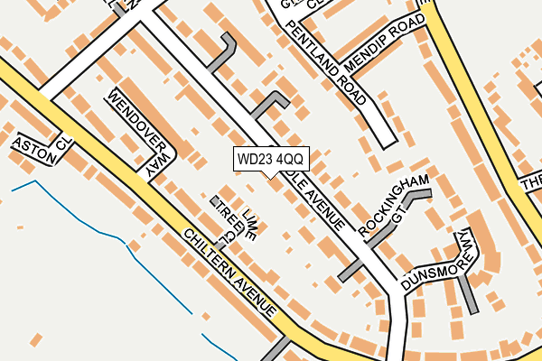 WD23 4QQ map - OS OpenMap – Local (Ordnance Survey)