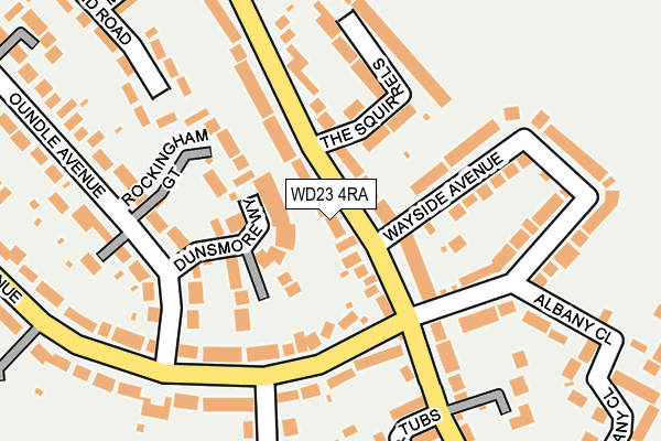 WD23 4RA map - OS OpenMap – Local (Ordnance Survey)