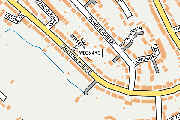 WD23 4RG map - OS OpenMap – Local (Ordnance Survey)