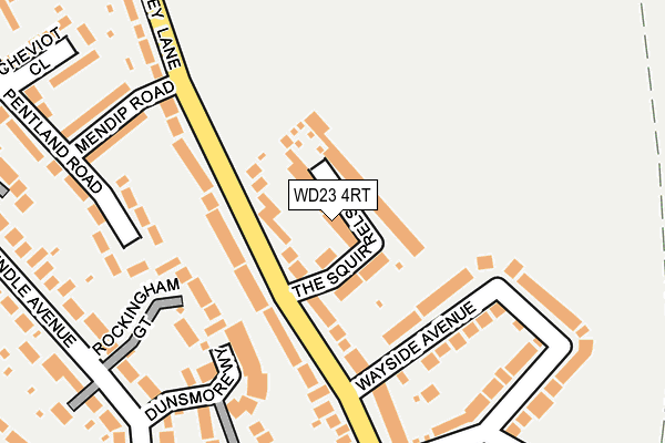 WD23 4RT map - OS OpenMap – Local (Ordnance Survey)