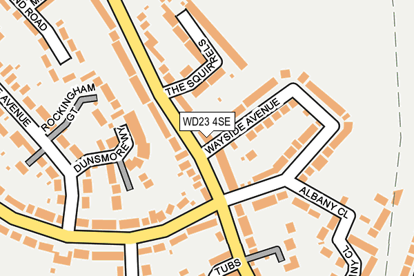 WD23 4SE map - OS OpenMap – Local (Ordnance Survey)