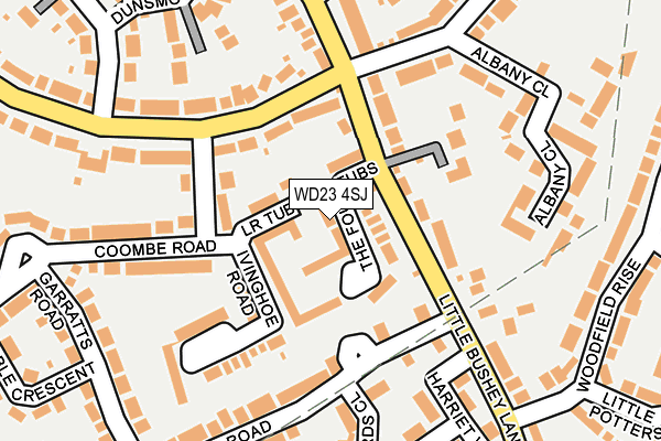 WD23 4SJ map - OS OpenMap – Local (Ordnance Survey)