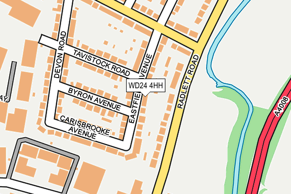 WD24 4HH map - OS OpenMap – Local (Ordnance Survey)