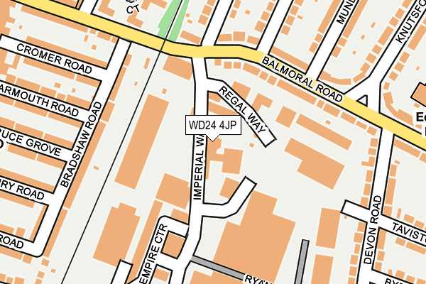 WD24 4JP map - OS OpenMap – Local (Ordnance Survey)
