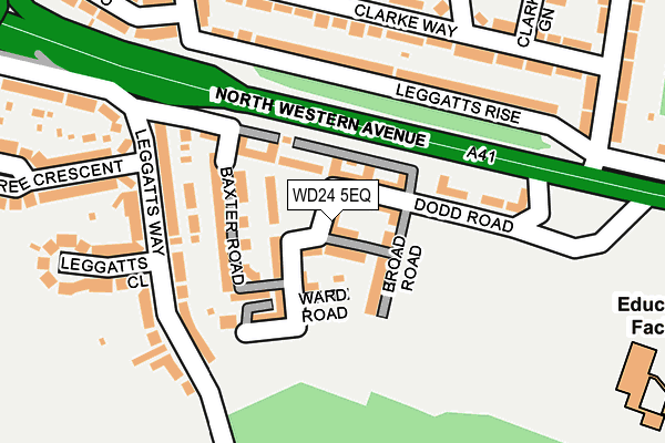 WD24 5EQ map - OS OpenMap – Local (Ordnance Survey)