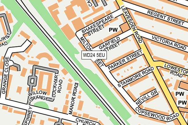 WD24 5EU map - OS OpenMap – Local (Ordnance Survey)