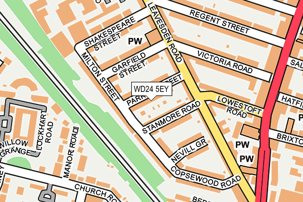 WD24 5EY map - OS OpenMap – Local (Ordnance Survey)