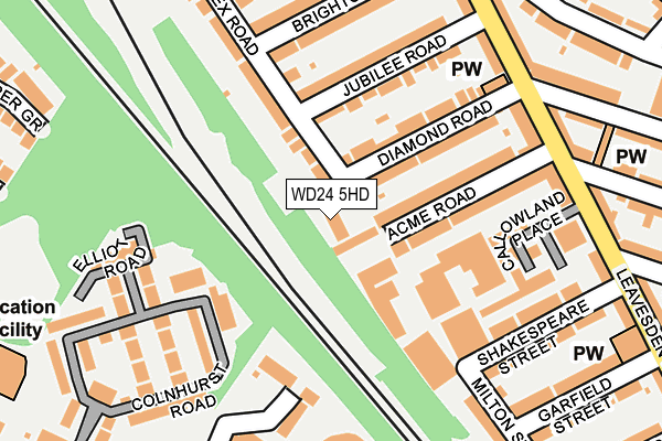 WD24 5HD map - OS OpenMap – Local (Ordnance Survey)