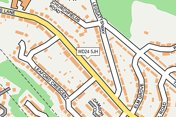 WD24 5JH map - OS OpenMap – Local (Ordnance Survey)