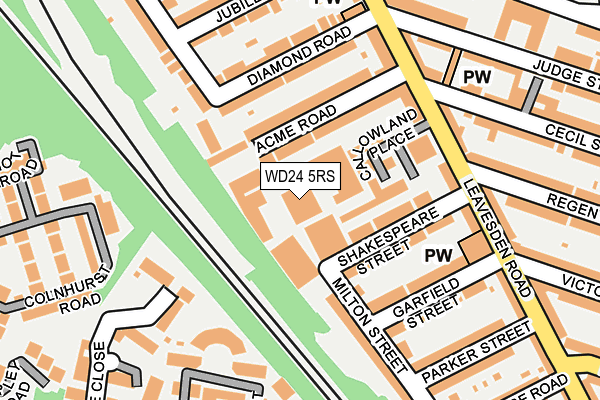 WD24 5RS map - OS OpenMap – Local (Ordnance Survey)