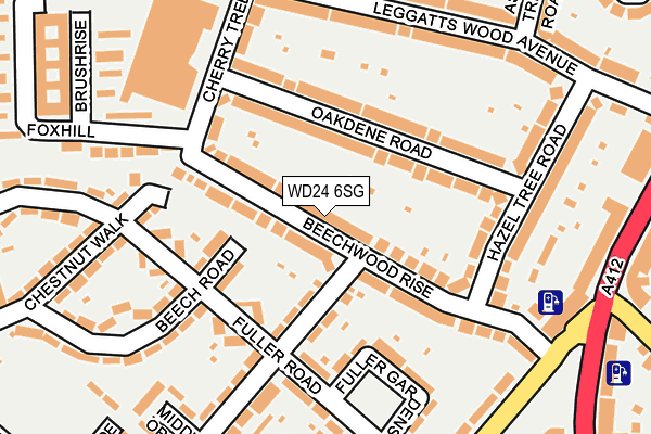 WD24 6SG map - OS OpenMap – Local (Ordnance Survey)