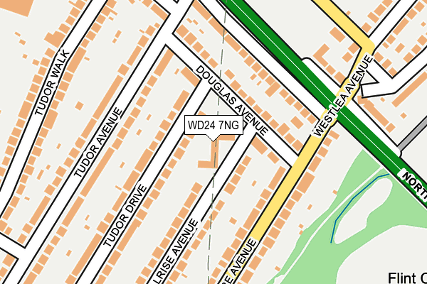 WD24 7NG map - OS OpenMap – Local (Ordnance Survey)