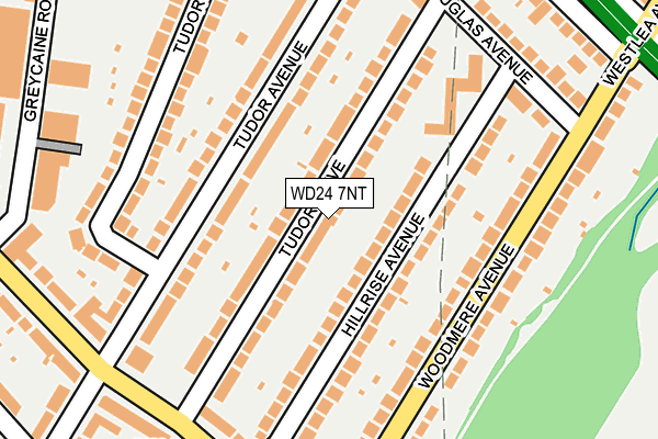 WD24 7NT map - OS OpenMap – Local (Ordnance Survey)