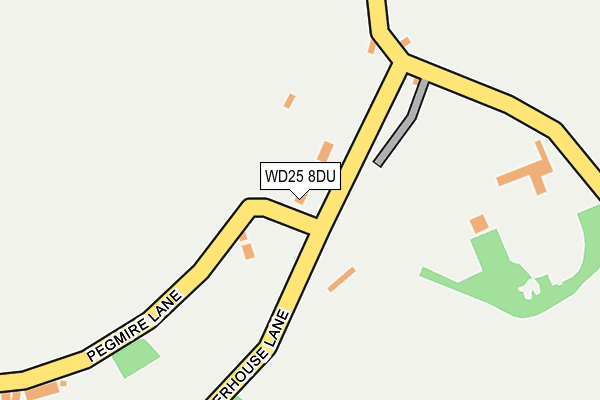 WD25 8DU map - OS OpenMap – Local (Ordnance Survey)