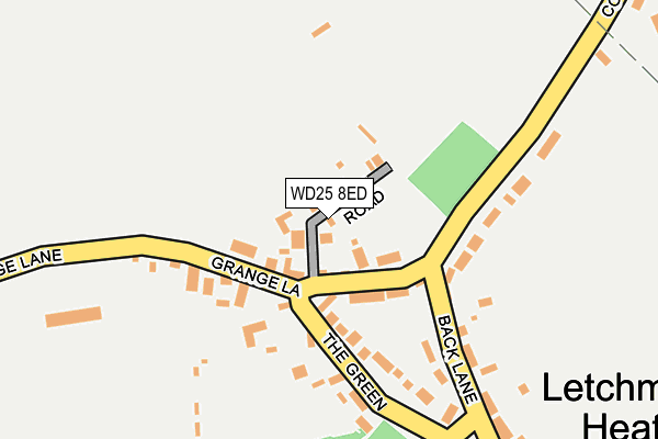 WD25 8ED map - OS OpenMap – Local (Ordnance Survey)