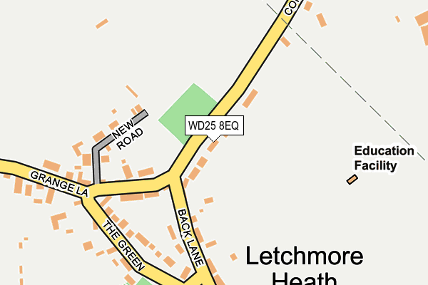 WD25 8EQ map - OS OpenMap – Local (Ordnance Survey)