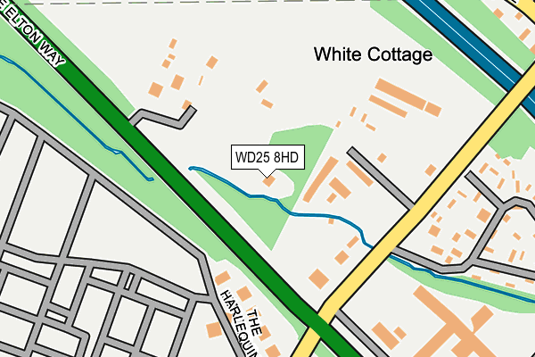 WD25 8HD map - OS OpenMap – Local (Ordnance Survey)
