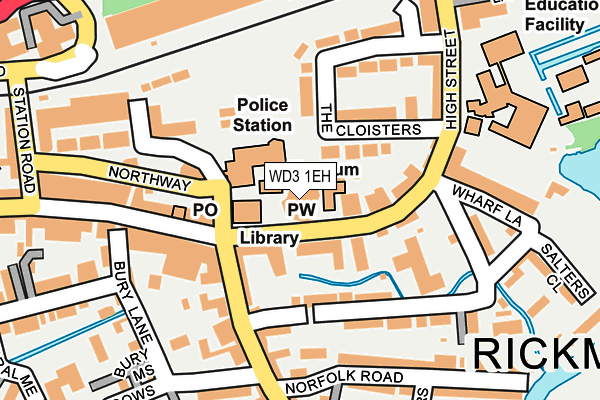 WD3 1EH map - OS OpenMap – Local (Ordnance Survey)