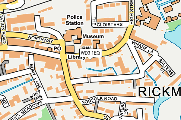 WD3 1EQ map - OS OpenMap – Local (Ordnance Survey)