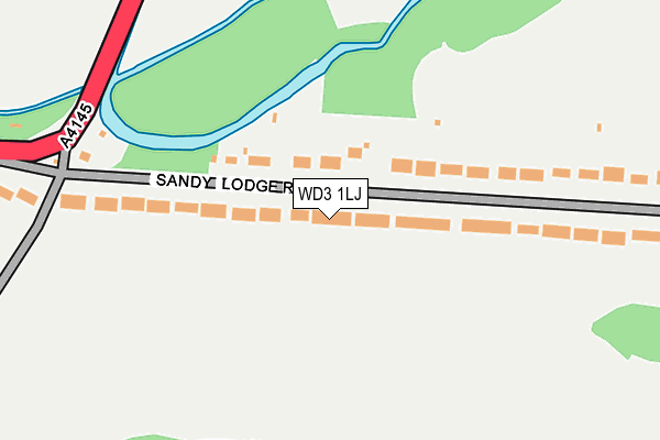 WD3 1LJ map - OS OpenMap – Local (Ordnance Survey)
