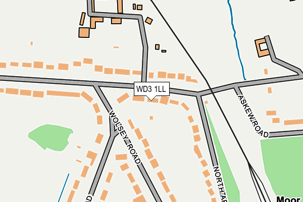 WD3 1LL map - OS OpenMap – Local (Ordnance Survey)