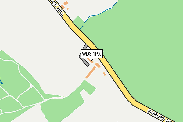 WD3 1PX map - OS OpenMap – Local (Ordnance Survey)