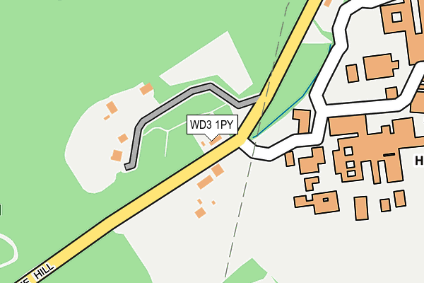 WD3 1PY map - OS OpenMap – Local (Ordnance Survey)