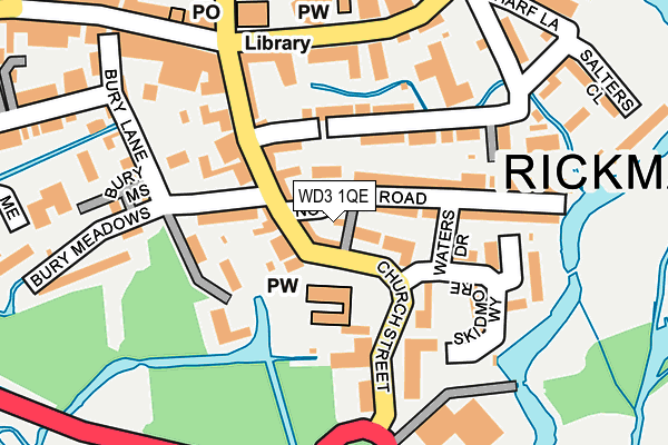 WD3 1QE map - OS OpenMap – Local (Ordnance Survey)