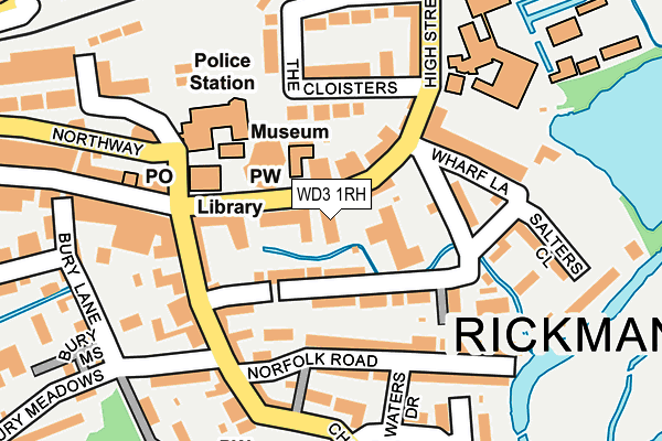 WD3 1RH map - OS OpenMap – Local (Ordnance Survey)