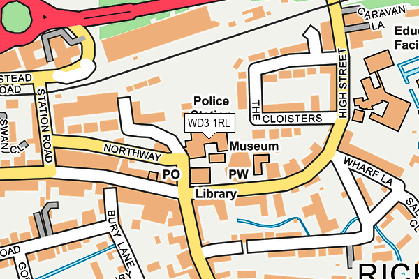 WD3 1RL map - OS OpenMap – Local (Ordnance Survey)