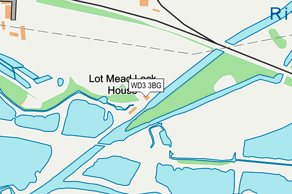 WD3 3BG map - OS OpenMap – Local (Ordnance Survey)