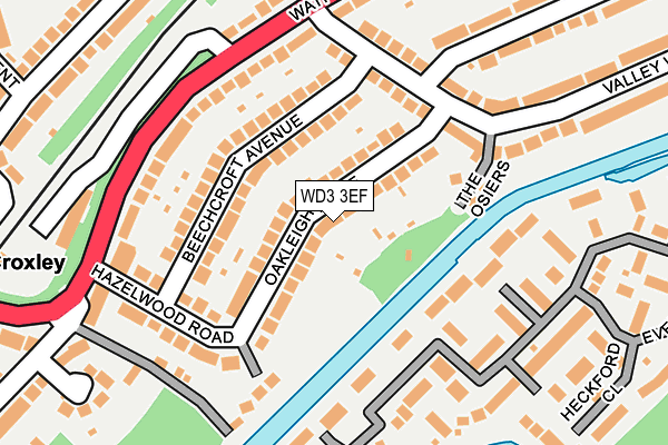 WD3 3EF map - OS OpenMap – Local (Ordnance Survey)