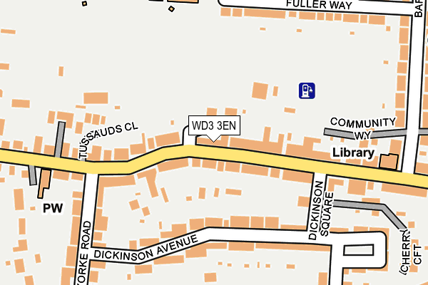 WD3 3EN map - OS OpenMap – Local (Ordnance Survey)
