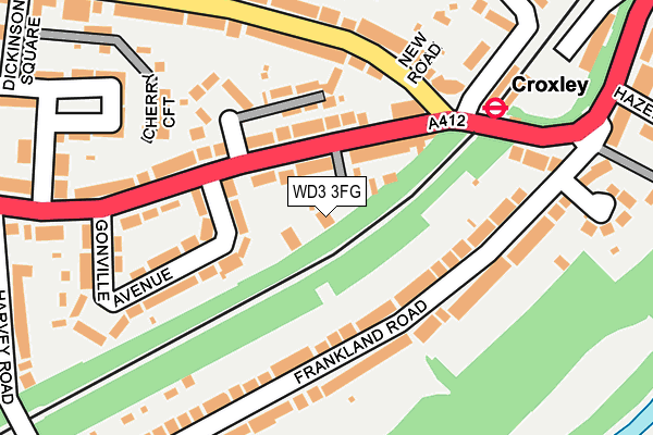 WD3 3FG map - OS OpenMap – Local (Ordnance Survey)