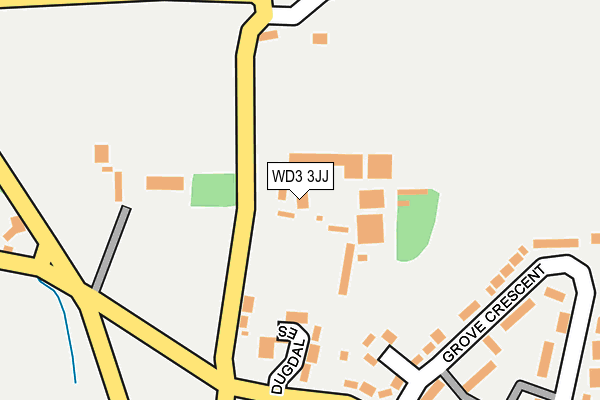 WD3 3JJ map - OS OpenMap – Local (Ordnance Survey)