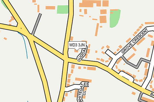 WD3 3JN map - OS OpenMap – Local (Ordnance Survey)